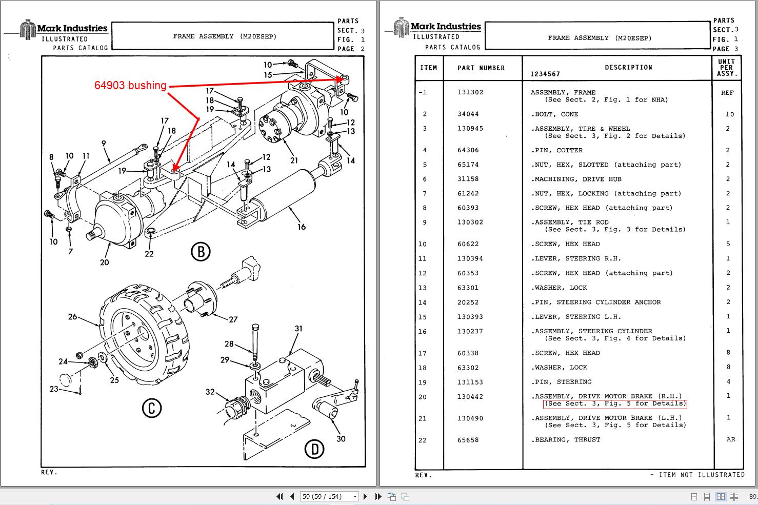 Marklift Self Propelled Scissor M20E M20SEP Parts Operation Manual 17216 (2)