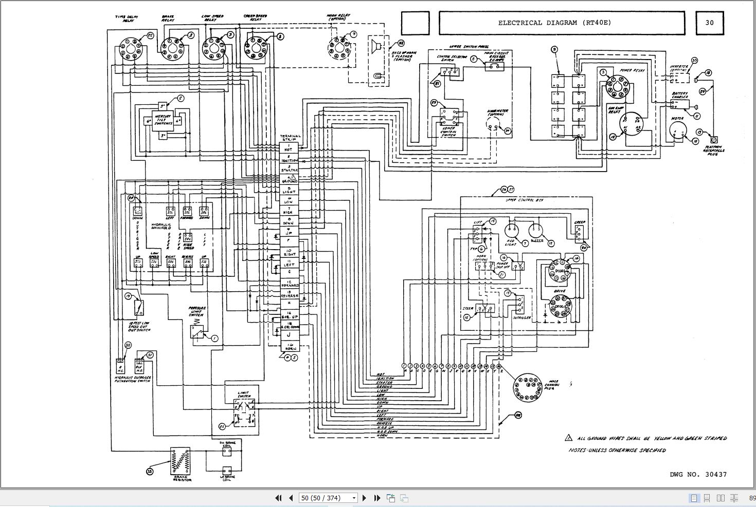 Marklift Self Propelled Scissor RT26E to RT40G Parts Operation Manual 17012 (3)