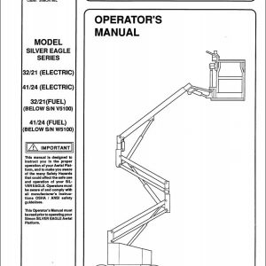 Simon Articulated Boom Lift 32 21 41 24 Operators Manual 89 410012 (1)
