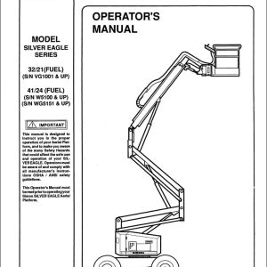 Simon Articulated Boom Lift 32 21 41 24 Operators Manual 89 410522 (1)