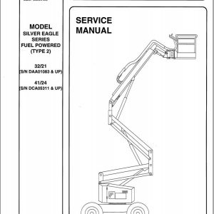 Simon Articulated Boom Lift 32 21 41 24 Service Manual 89 410527 (1)