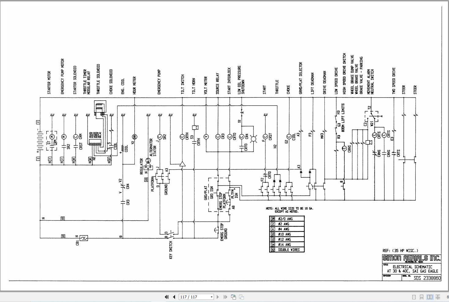 Simon Articulated Boom Lift 32 21 41 24 Service Manual 89 410527 (3)