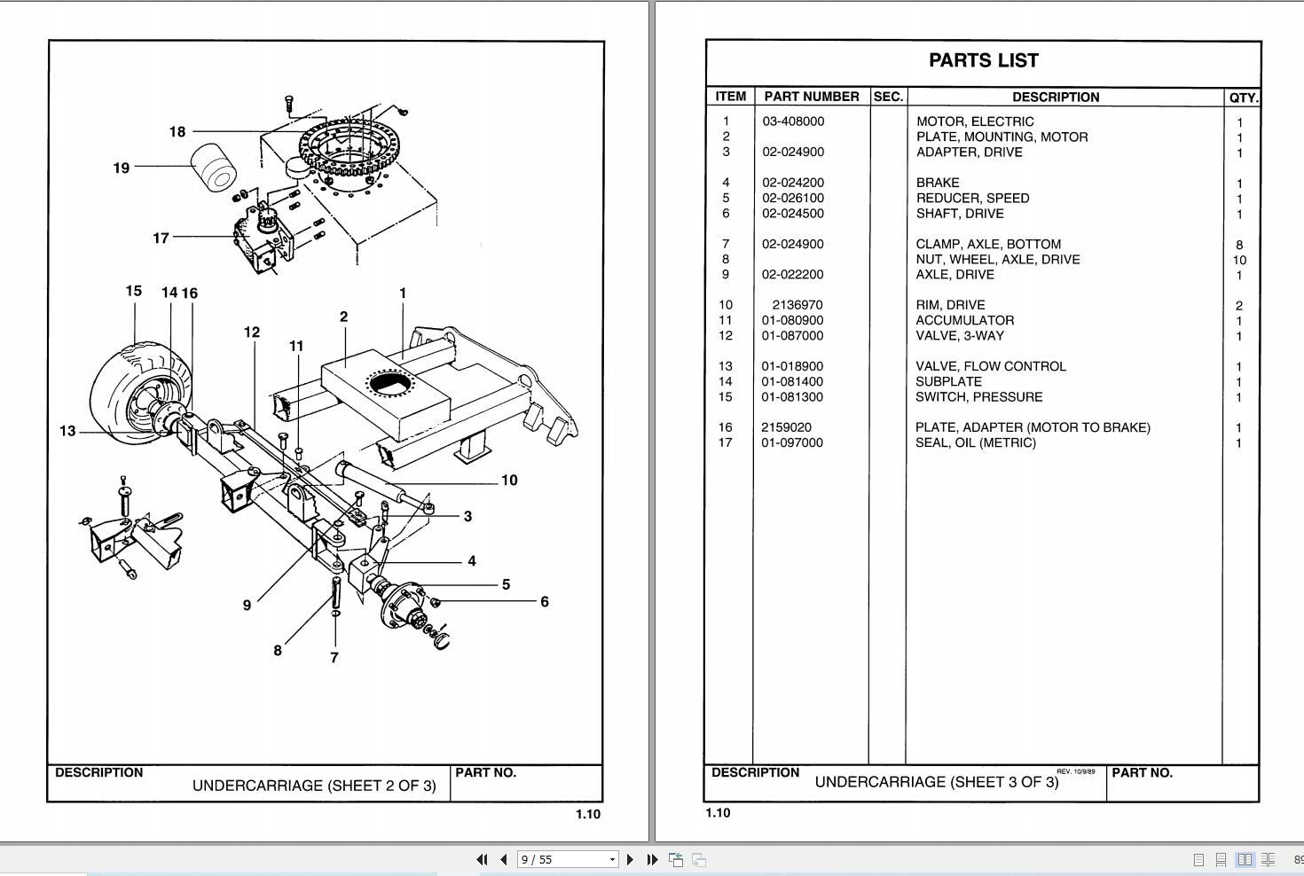 Simon Articulated Boom Lift 32 21 ELECTRIC Parts Manual 89 411715 (2)