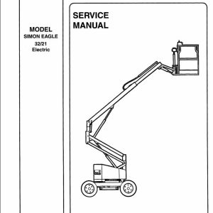 Simon Articulated Boom Lift 32 21 Service Manual 89 411707 (1)