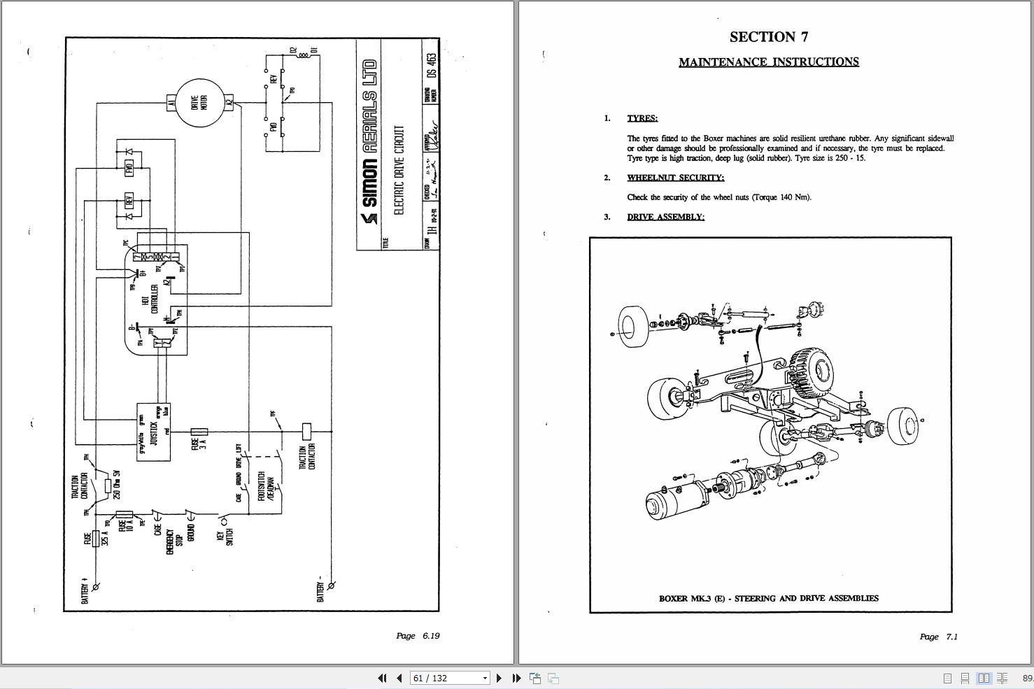 Simon Articulated Boom Lift 32 21N 41 24N Technical Manual 89 412790 (3)