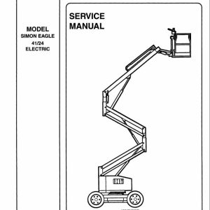 Simon Articulated Boom Lift 41 24 Service Manual 89 412707 (1)