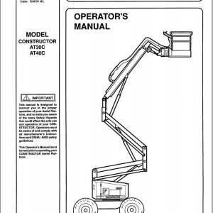 Simon Articulated Boom Lift AT30C AT40C Operators Manual 89 444012 (1)