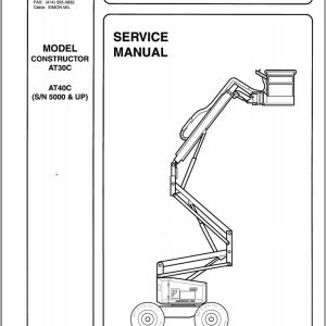 Simon Articulated Boom Lift AT30C AT40C Service Manual 89 444017 1 (1)