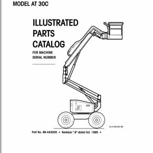 Simon Articulated Boom Lift AT30C Parts Manual 89 443005 (1)