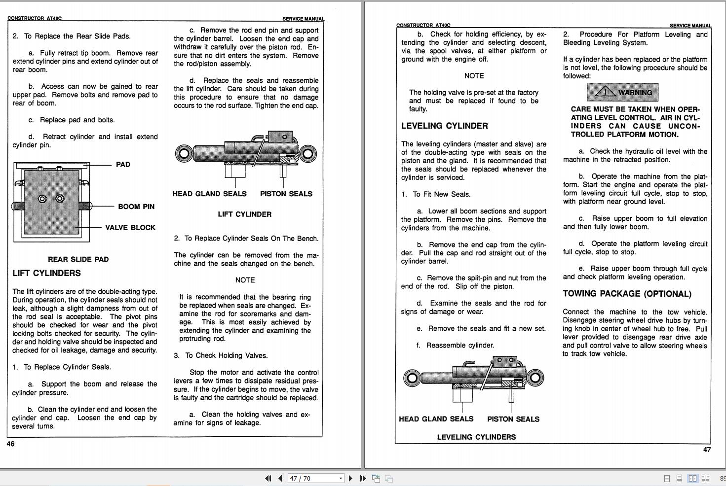 Simon Articulated Boom Lift AT40C Service Manual 89 444007 Revision B (2)