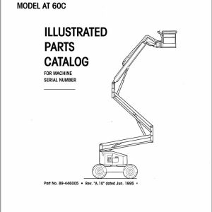 Simon Articulated Boom Lift AT60C Parts Manual 89 446005 (1)