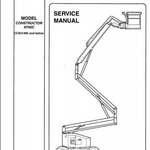 Simon Articulated Boom Lift AT60C Service Manual 89 446007 1 (1)