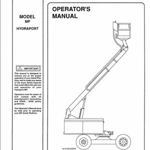 Simon Articulated Boom Lift MP Operator Manual 89 100202 (1)