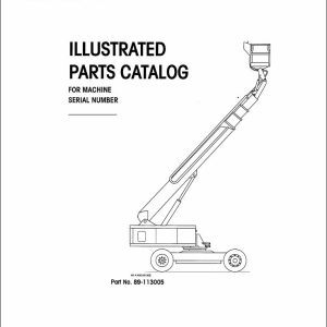 Simon Articulated Boom Lift MP110 Parts Manual 89 113005 (1)