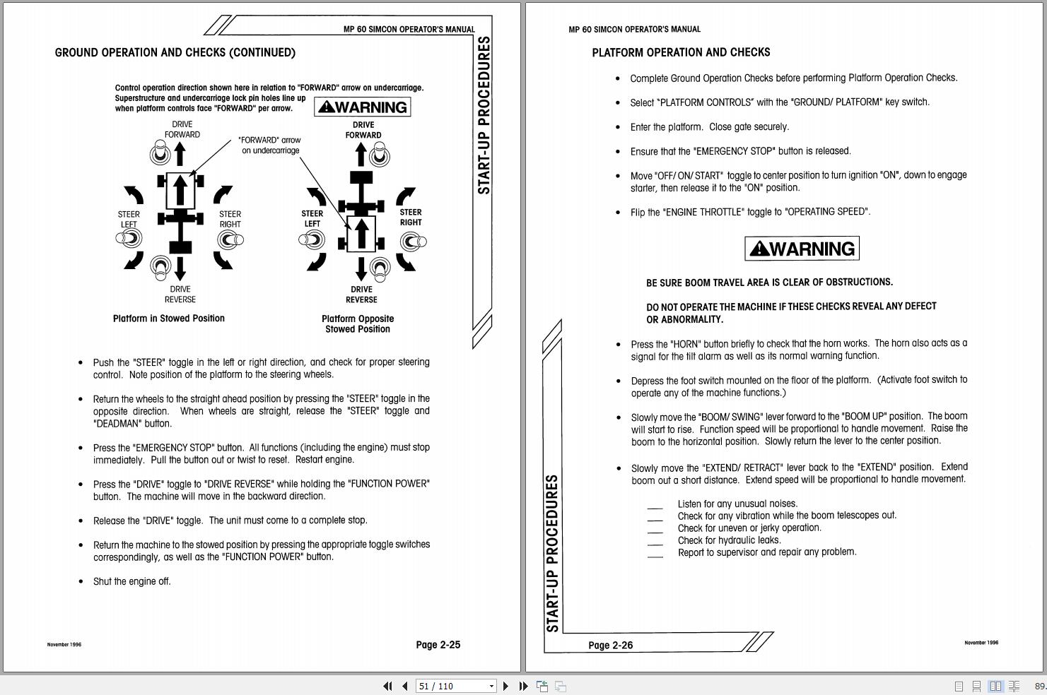 Simon Articulated Boom Lift MP60 Operators Manual 89 160402 (2)