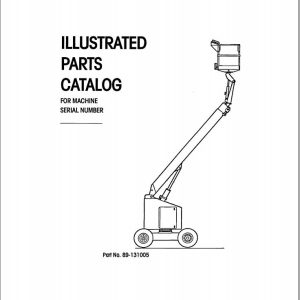 Simon Articulated Boom Lift MPH30 Parts Manual 89 131005 (1)