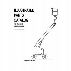 Simon Articulated Boom Lift MPN40 Parts Manual 89 141005 (1)