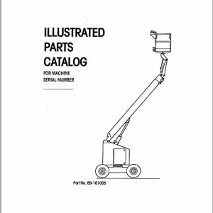 Simon Articulated Boom Lift MPN60 Parts Manual 89 161005 (1)