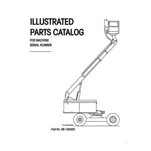Simon Articulated Boom Lift MPN80 Parts Manual 89 182005 (1)