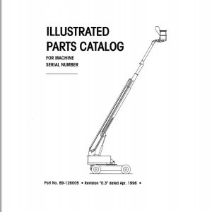 Simon Articulated Boom Lift RP120 Reach Plus Parts Manual 89 126005 (1)
