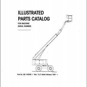 Simon Articulated Boom Lift RP46 Reach Plus Parts Manual 89 145005 (1)