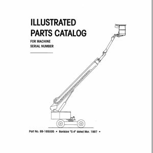 Simon Articulated Boom Lift RP66 Reach Plus Parts Manual 89 165005 (1)