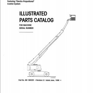 Simon Articulated Boom Lift RP86 Reach Plus Parts Manual 89 186005 (1)
