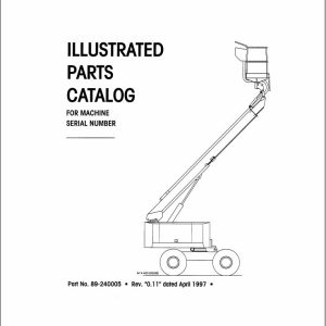 Simon Articulated Boom Lift Trailblazer 40 Parts Manual 89 240005 (1)