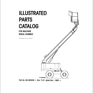 Simon Articulated Boom Lift Trailblazer 60 Parts Manual 89 260005 (1)