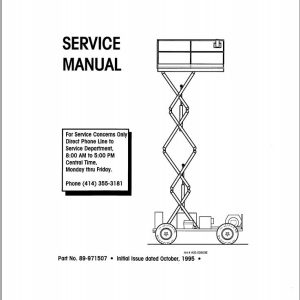 Simon Scissor Lift 2515RT Service Manual 89 971507 (1)