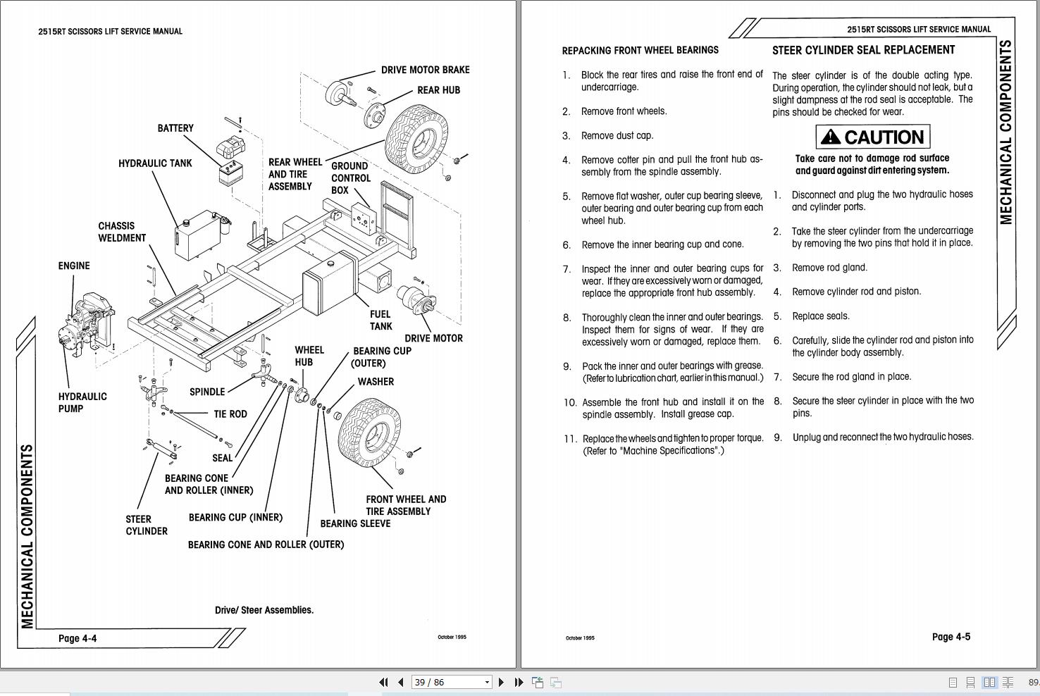 Simon Scissor Lift 2515RT Service Manual 89 971507 (2)