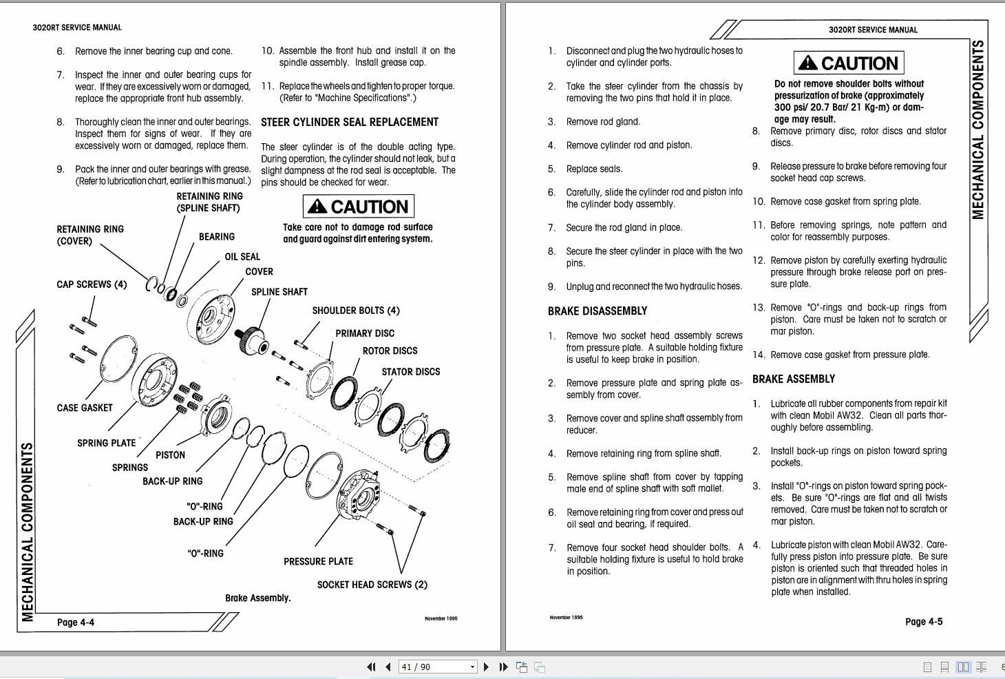 Simon Scissor Lift 3020RT Service Manual 89 973507 (2)