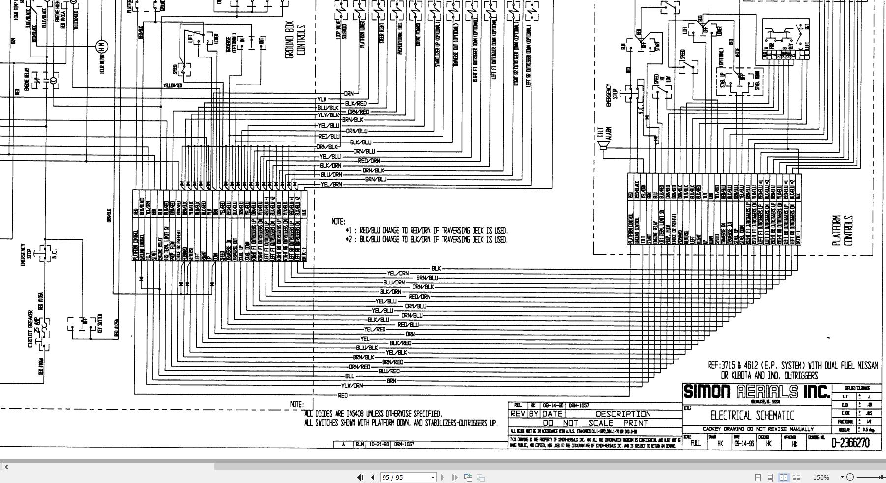 Simon Scissor Lift 3715RT Service Manual 89 975507 (3)