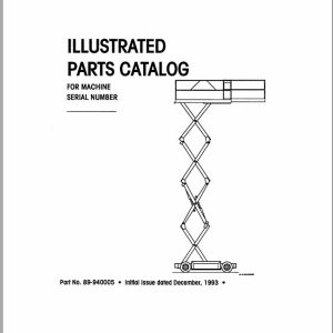Simon Scissor Lift L0 Rider Parts Manual 89 940005 (1)