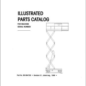 Simon Scissor Lift X 2032 Parts Manual 89 994705 (1)