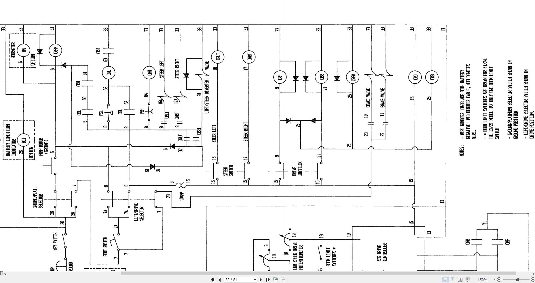 Simon Self Propelled Boom 32 21 41 24 Service Manual 89 410717 (3)