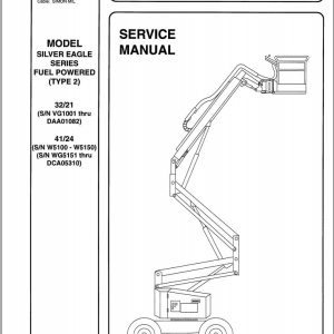 Simon Self Propelled Boom 32 21 41 24 Service Manual 89 410527 (1)