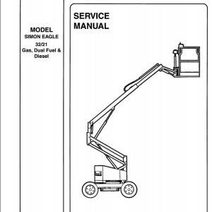 Simon Self Propelled Boom 32 21 Service Manual 89 411507 (1)