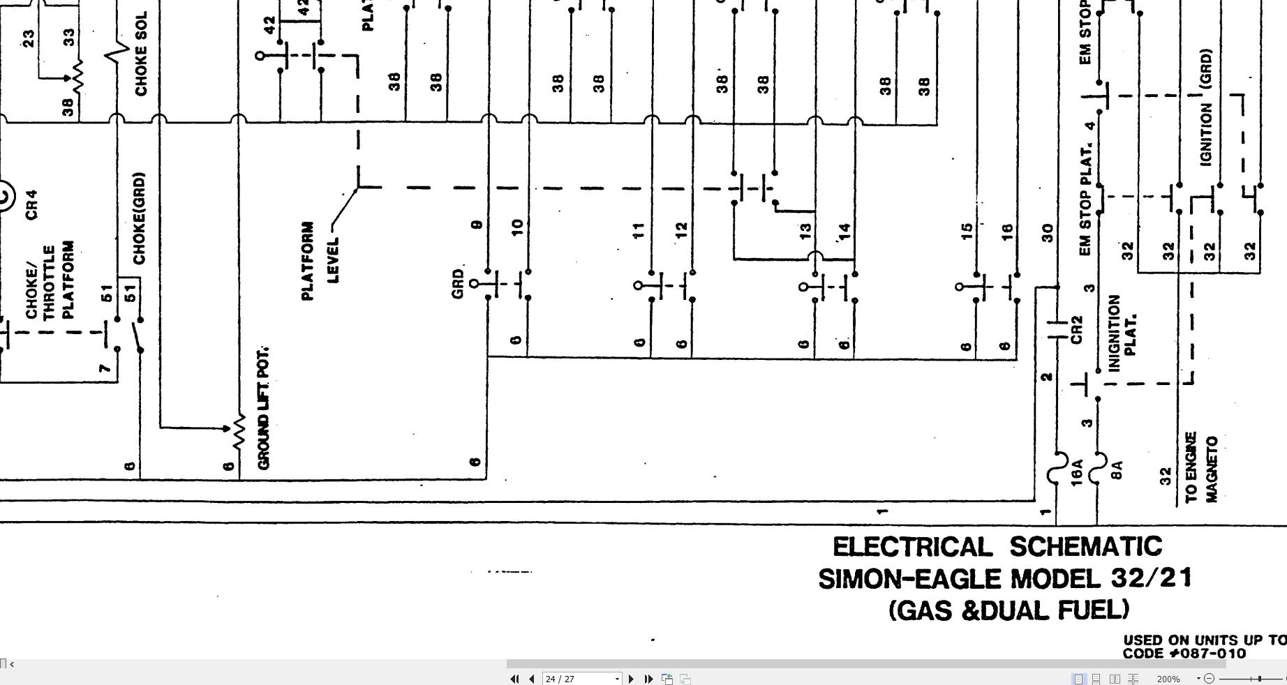 Simon Self Propelled Boom 32 21 Service Manual 89 411507 (3)