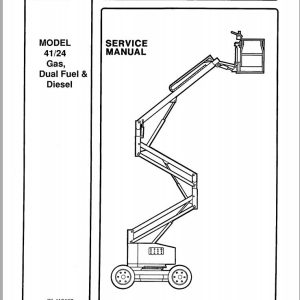 Simon Self Propelled Boom 41 24 Service Manual 89 412507 (1)