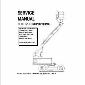 Simon Self Propelled Boom MP Series Service Manual 89 100317 (1)