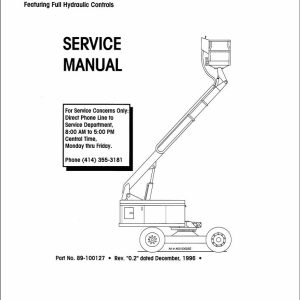 Simon Self Propelled Boom MP Service Manual 89 100127 (1)