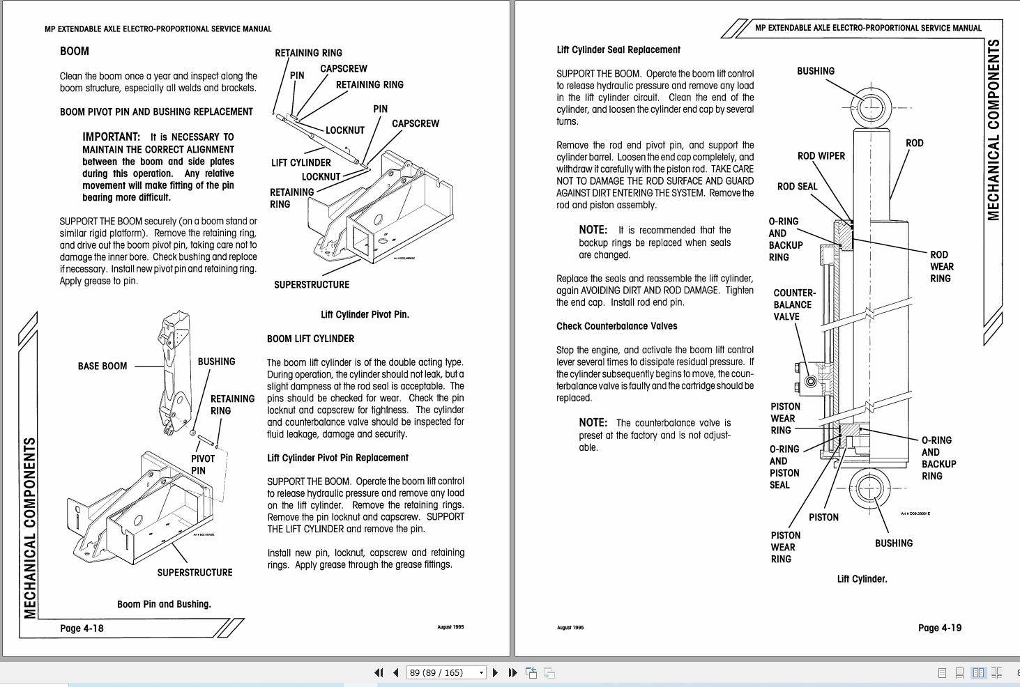 Simon Self Propelled Boom MP Service Manual 89 103317 (2)