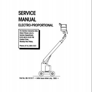 Simon Self Propelled Boom MPN Series Service Manual 89 101317 (1)