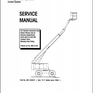 Simon Self Propelled Boom RP46 Reach Plus Service Manual 89 145307 (1)