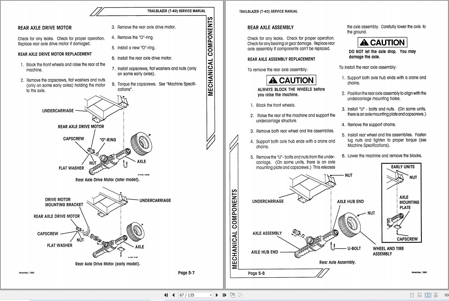 Simon Self Propelled Boom TRAILBLAZER 40 Service Manual 89 240107 (2)