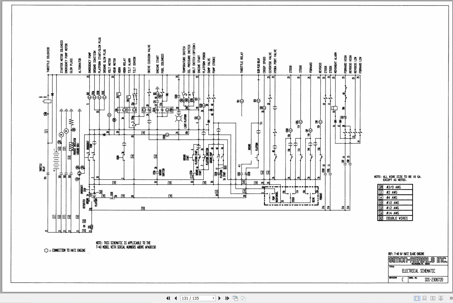 Simon Self Propelled Boom TRAILBLAZER 40 Service Manual 89 240107 (3)