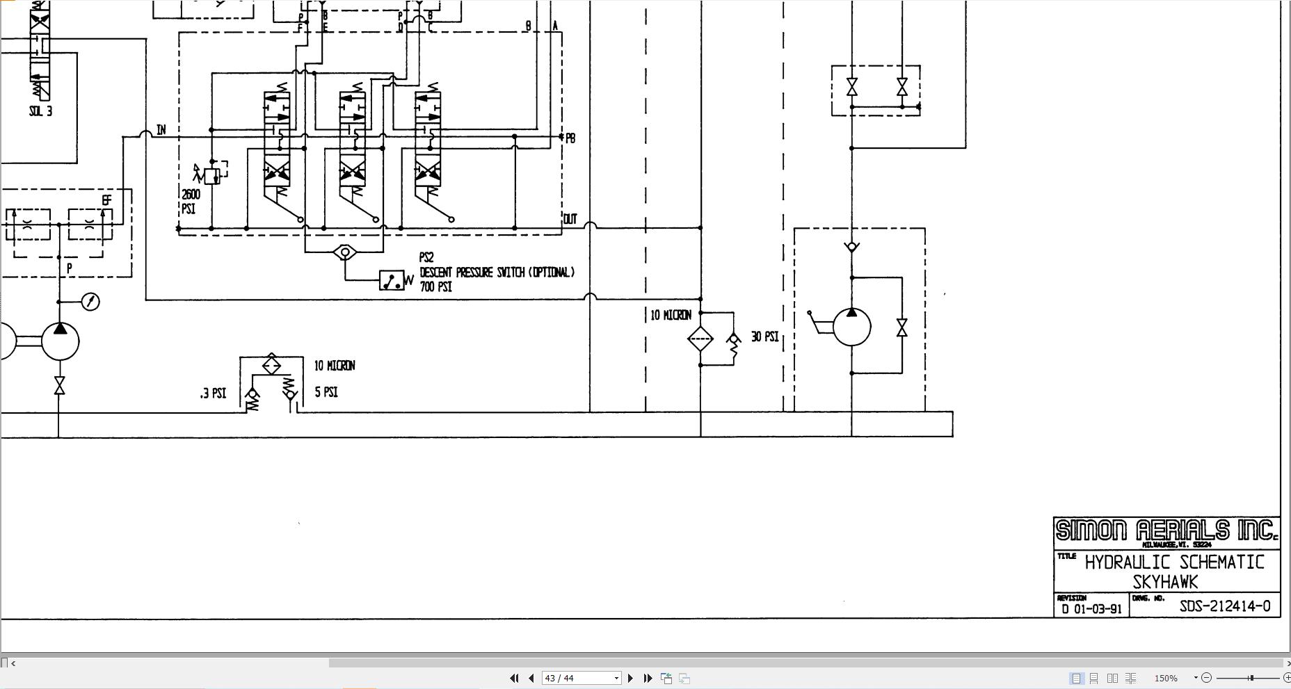 Simon Vertical Lift 2031E 2234E 2248E Service Manual 89 750007 (2)