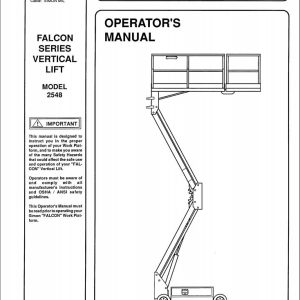 Simon Vertical Lift 2548 Operators Manual 89 755002 (1)