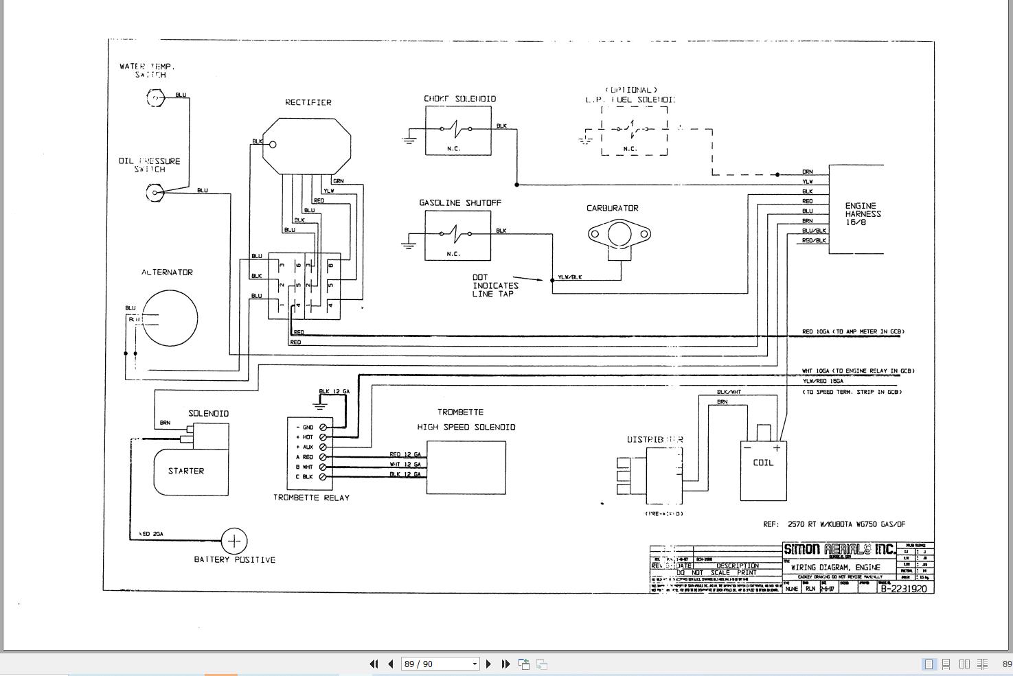 Simon Vertical Lift 2570RT Service Manual 89 757017 (3)